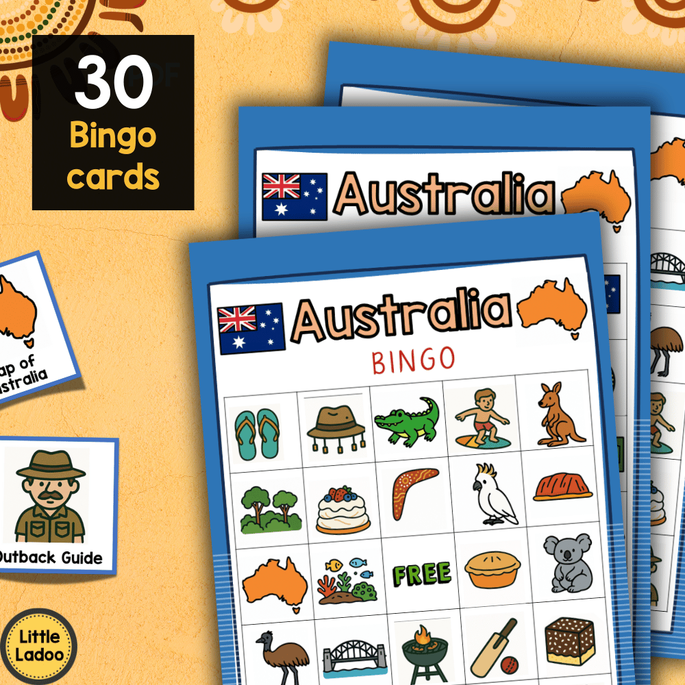 Australia Bingo Printable