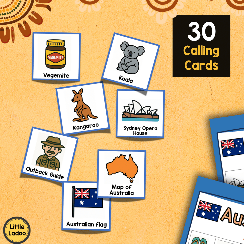 Australia Bingo Printable