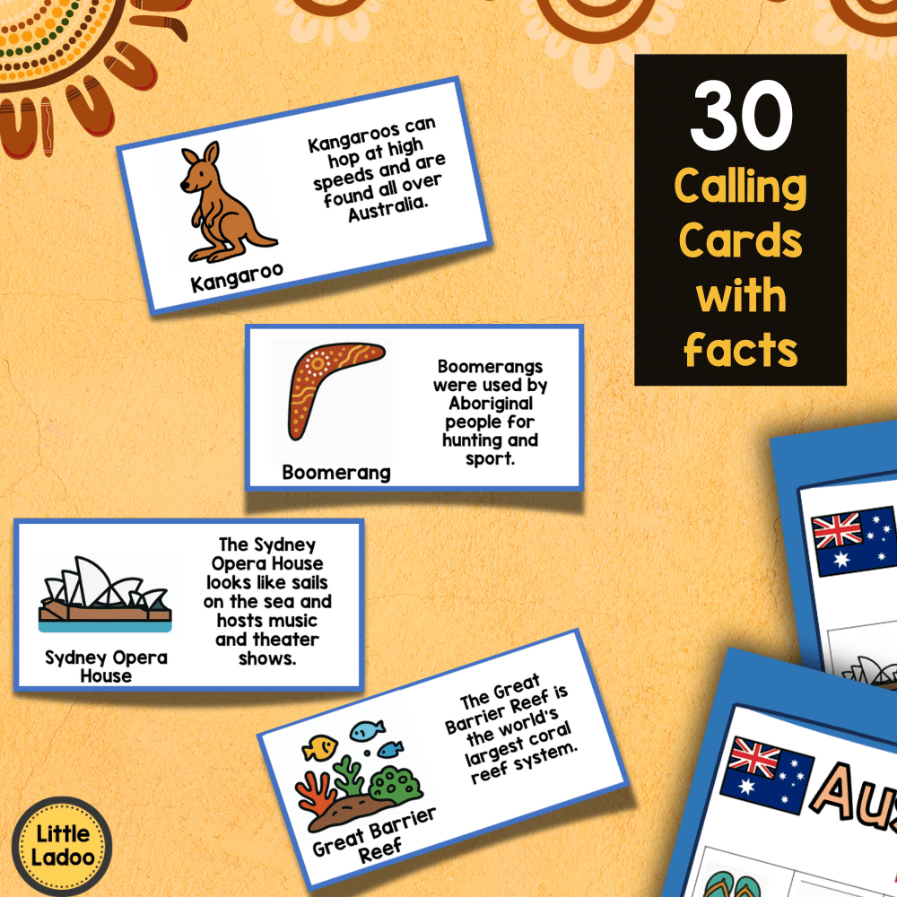 Australia Bingo Printable