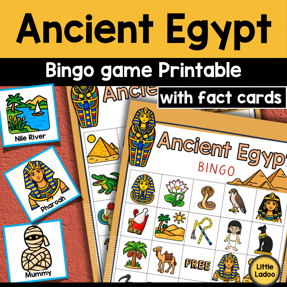 Ancient Egypt Bingo Game Printable
