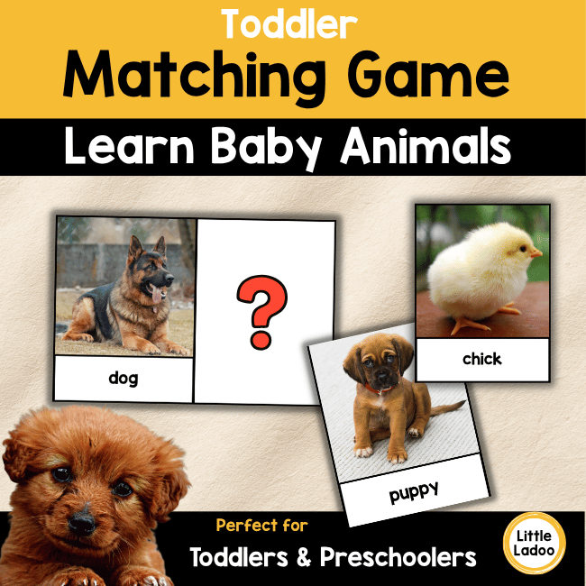 Baby Animal Matching Game Printable
