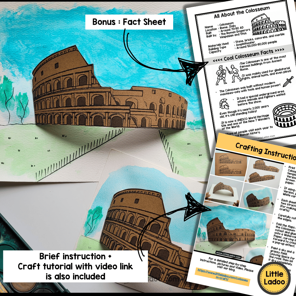 Colosseum Craft Printable
