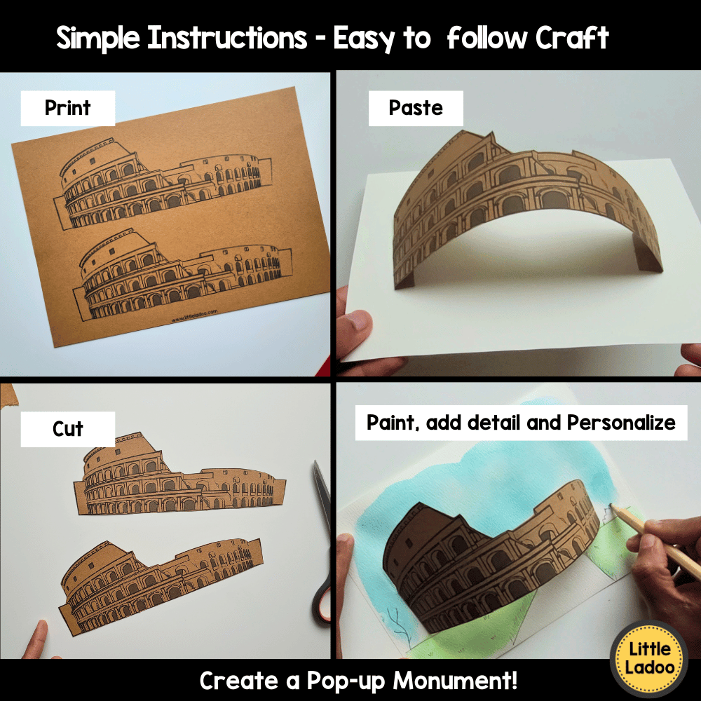 Colosseum Craft Printable