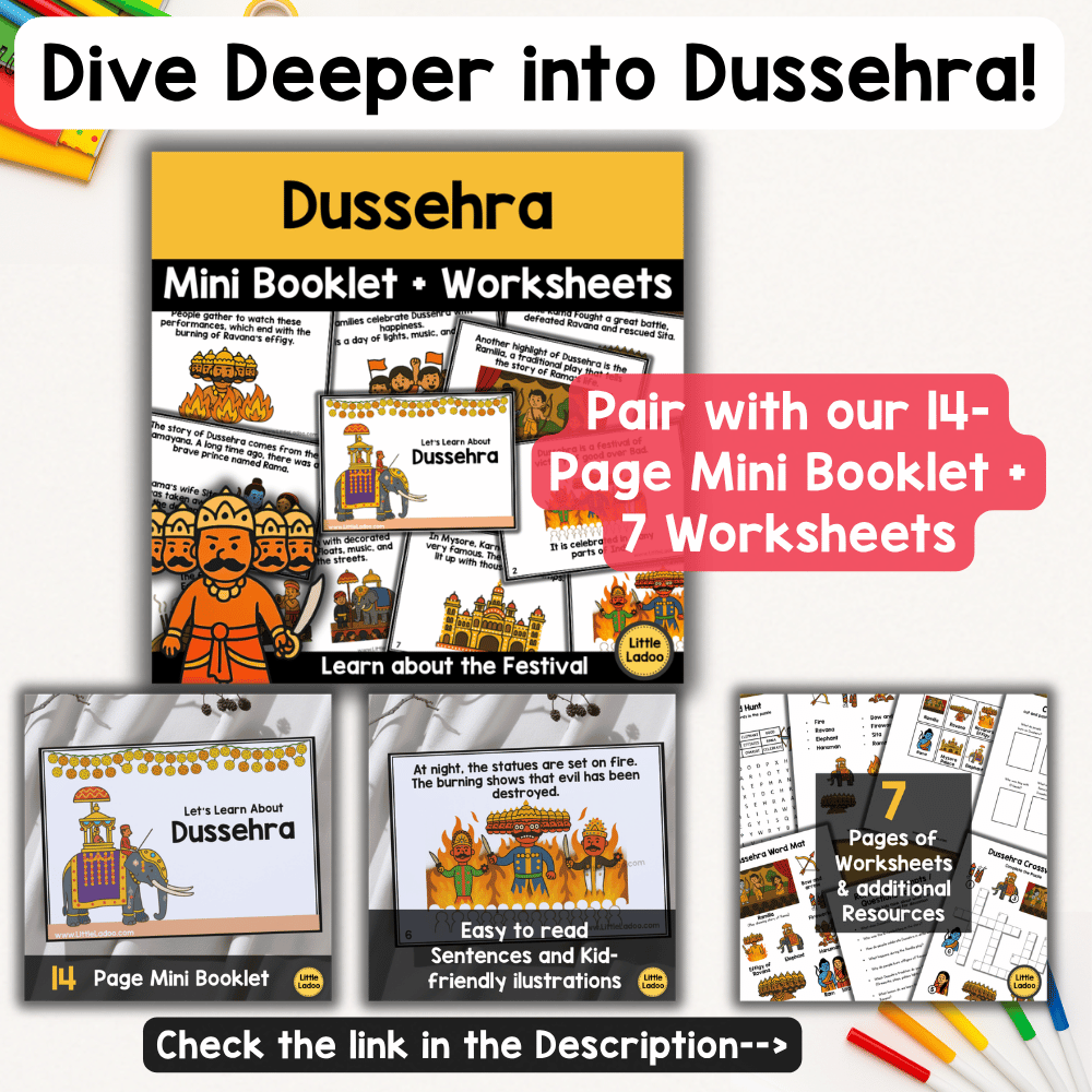 Dussehra Coloring Pages for Kids – Festival Printables