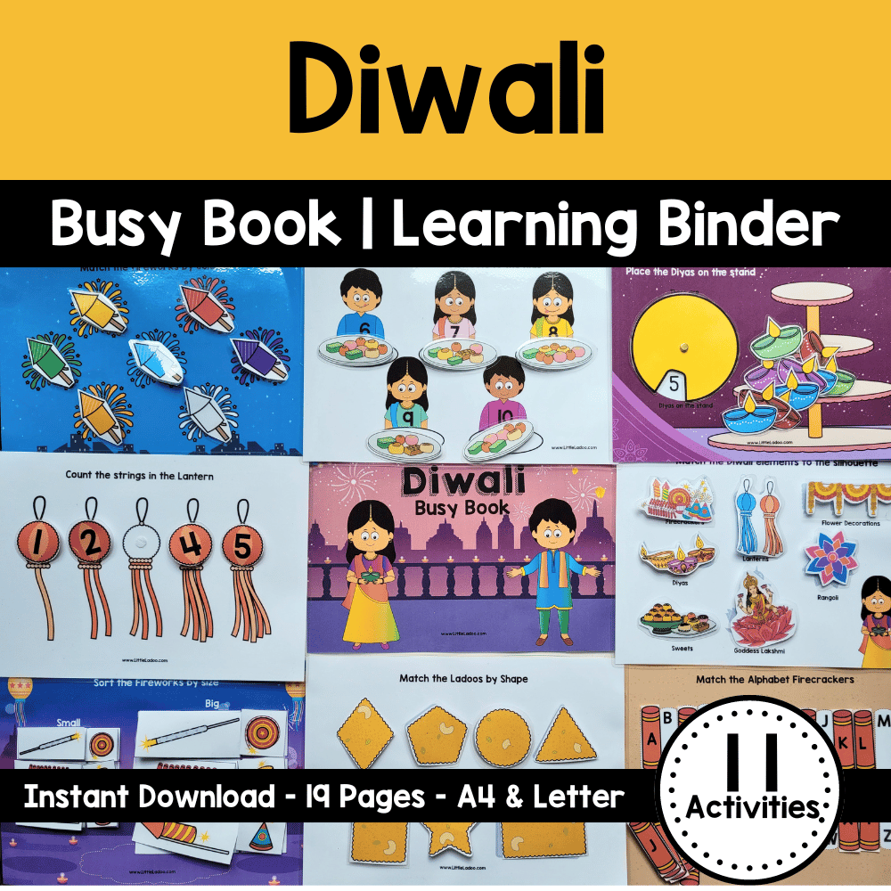 Diwali Busy Book {11 Activities }