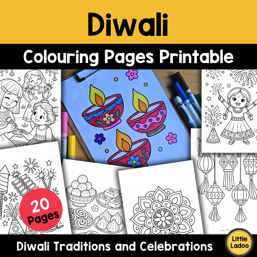 Diwali Colouring Pages Printable