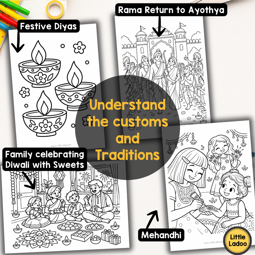 Diwali Colouring Pages Printable