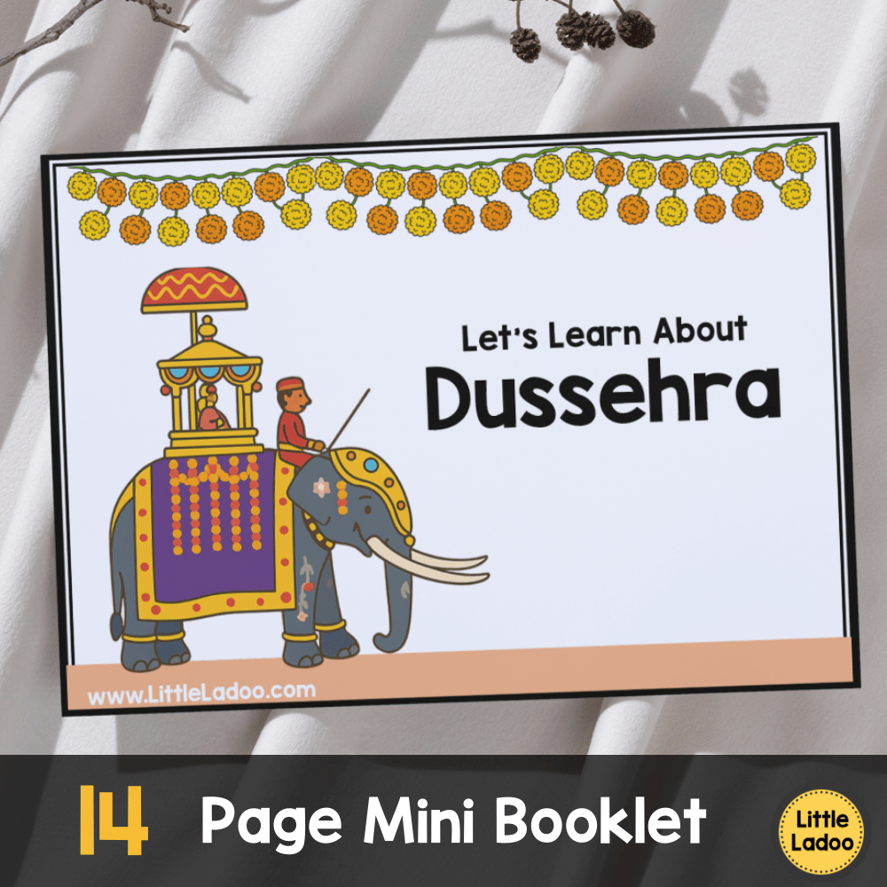 Dussehra Mini Booklet + Worksheets