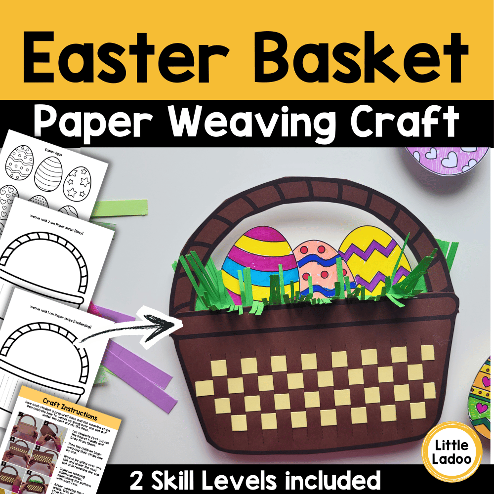 Easter Basket Paper Weaving Craft