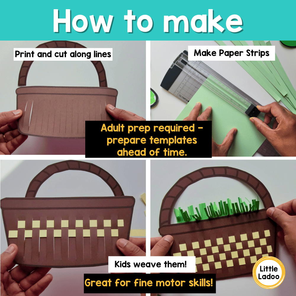 Easter Basket Paper Weaving Craft