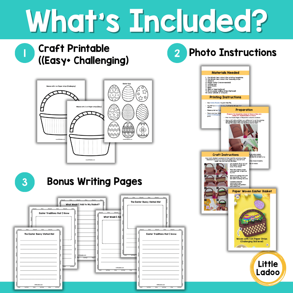 Easter Basket Paper Weaving Craft