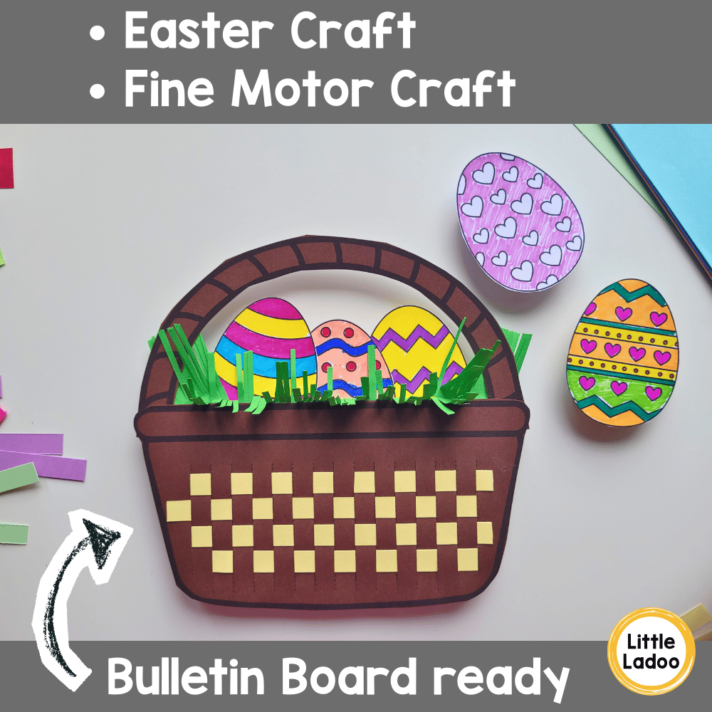 Easter Basket Paper Weaving Craft