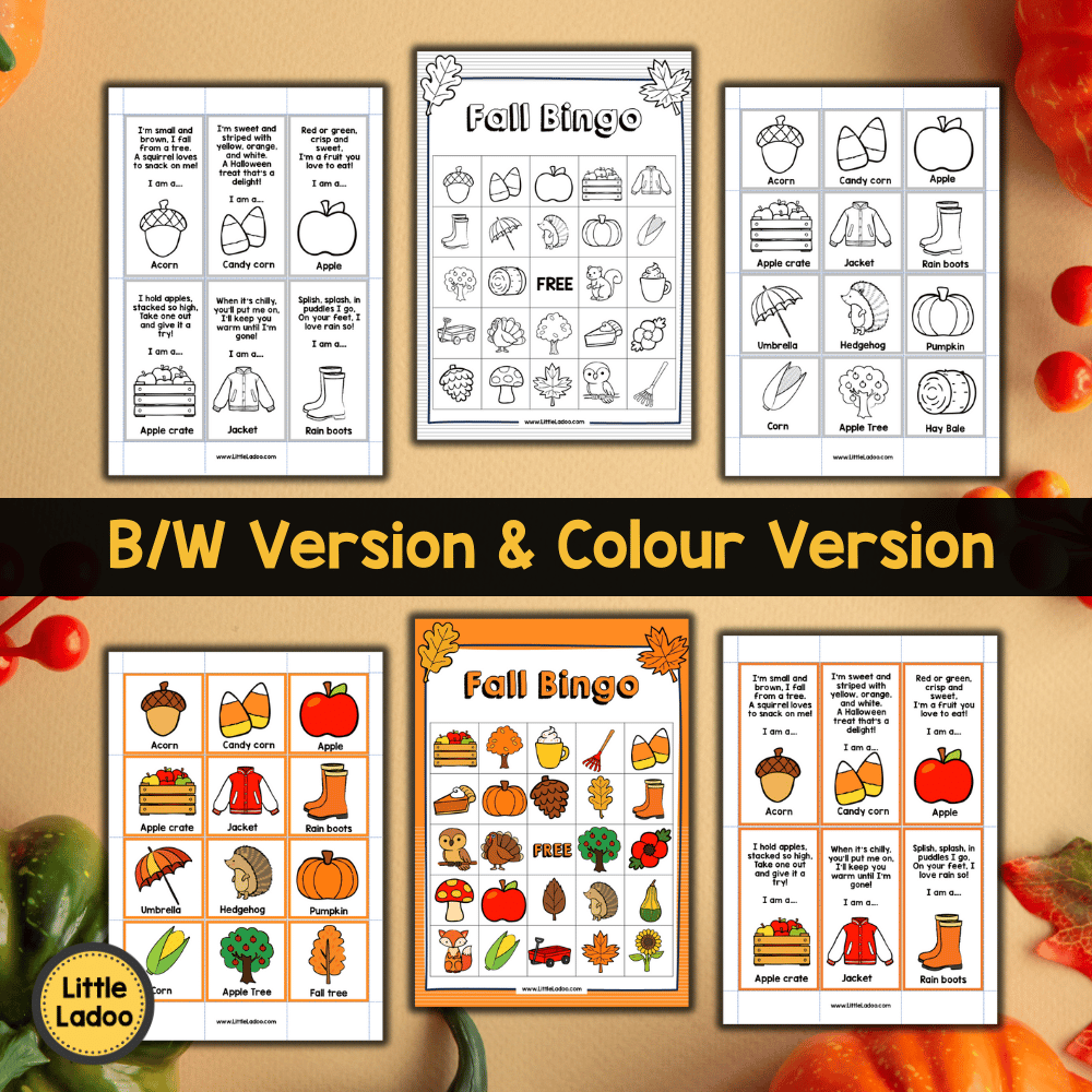 Fall Bingo Printable