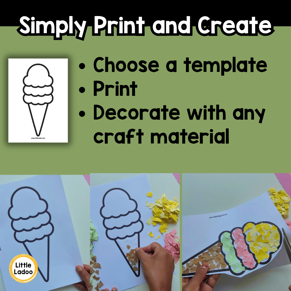 Food Craft Templates | 10 Printable Food Outlines