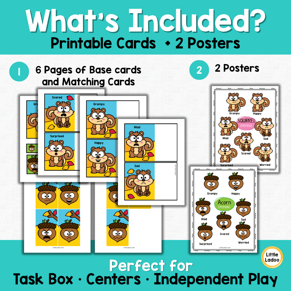 Fall Emotions Matching Activity