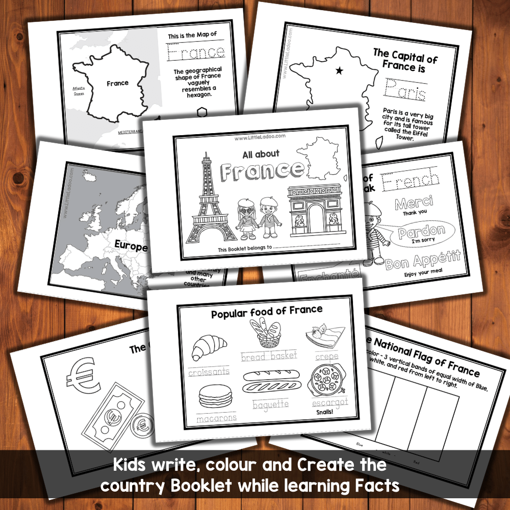 France Country Study Booklet Printable