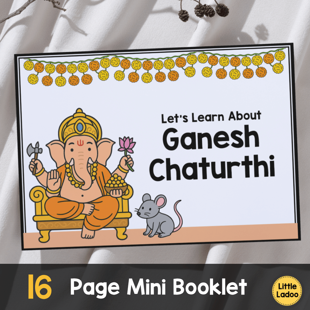 Ganesh Chaturthi Mini Booklet + Worksheets