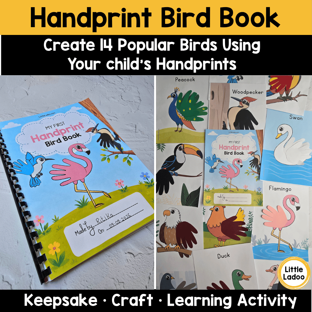 Handprint Bird Craft Book