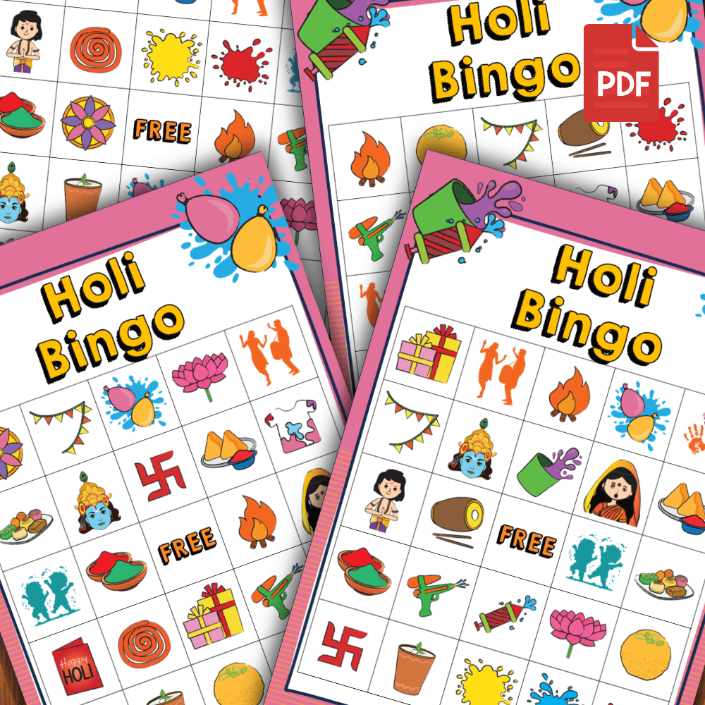 Holi Bingo Printable