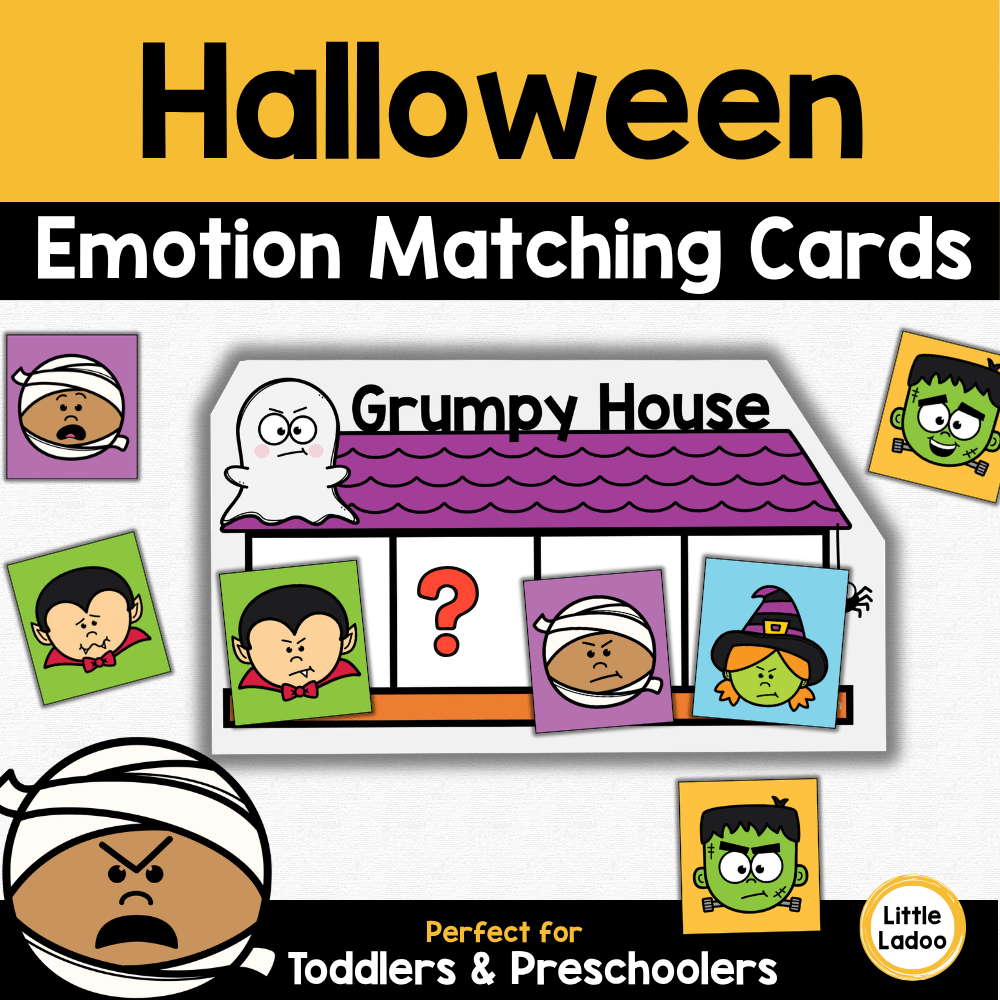 Halloween Emotions Matching Activity