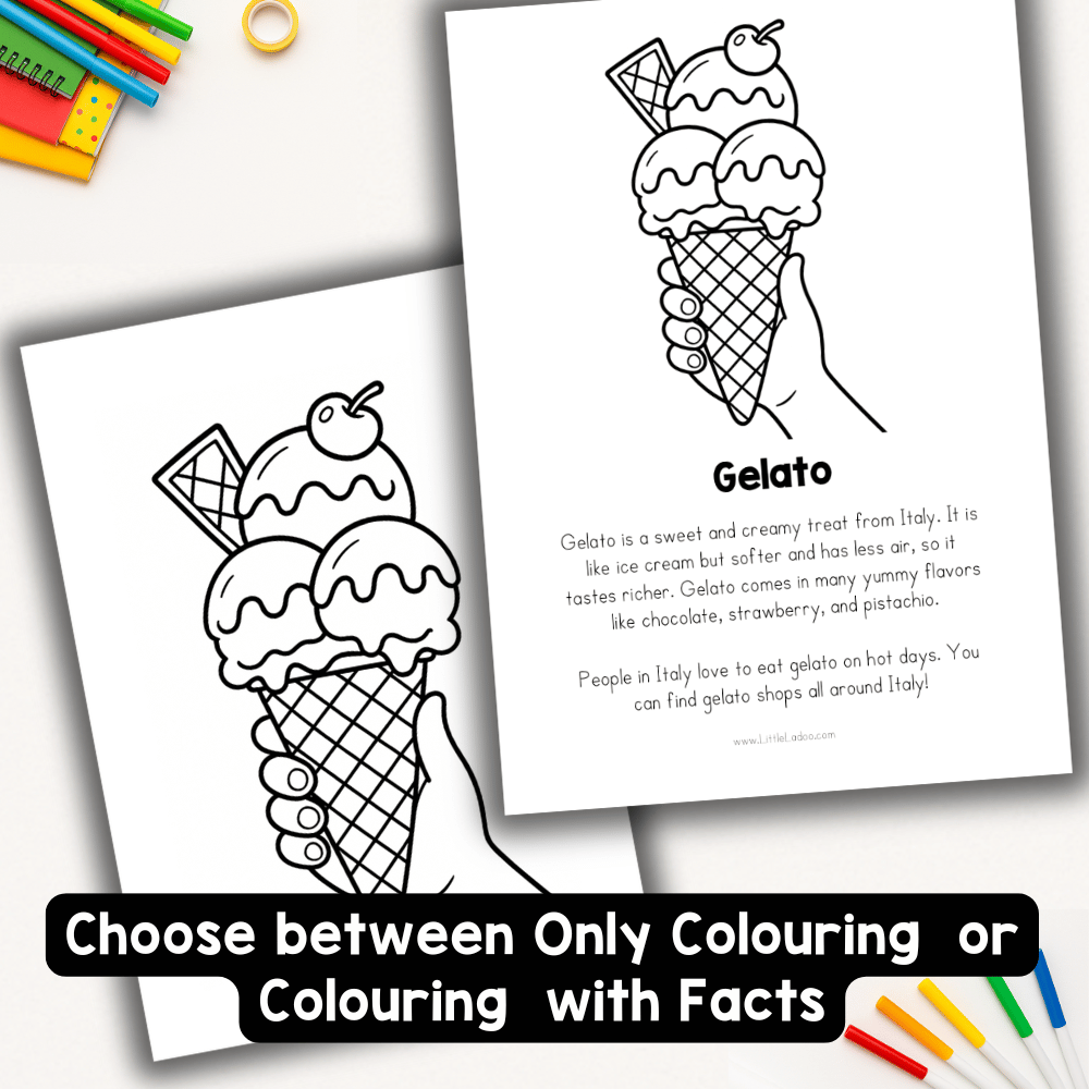 Italy Colouring Pages with Fun Facts