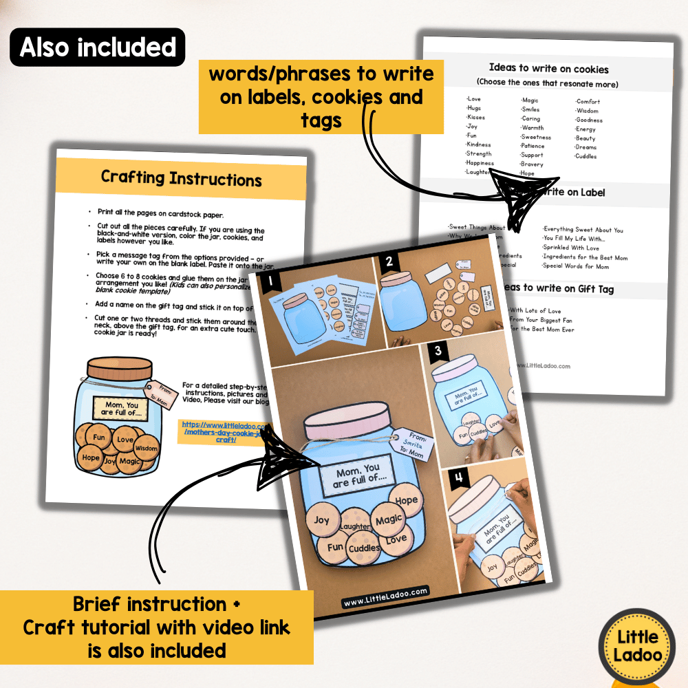 Mother's Day Cookie Jar Craft