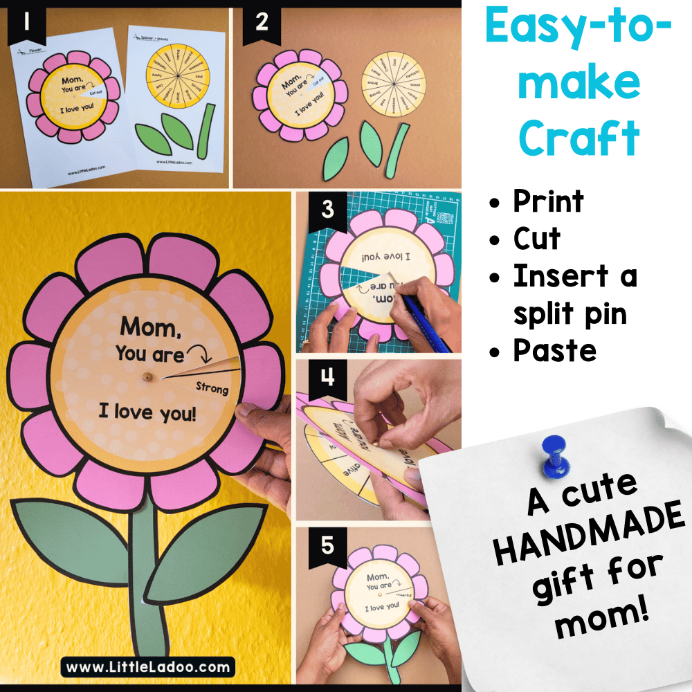 Mother's Day Flower Spinner Craft