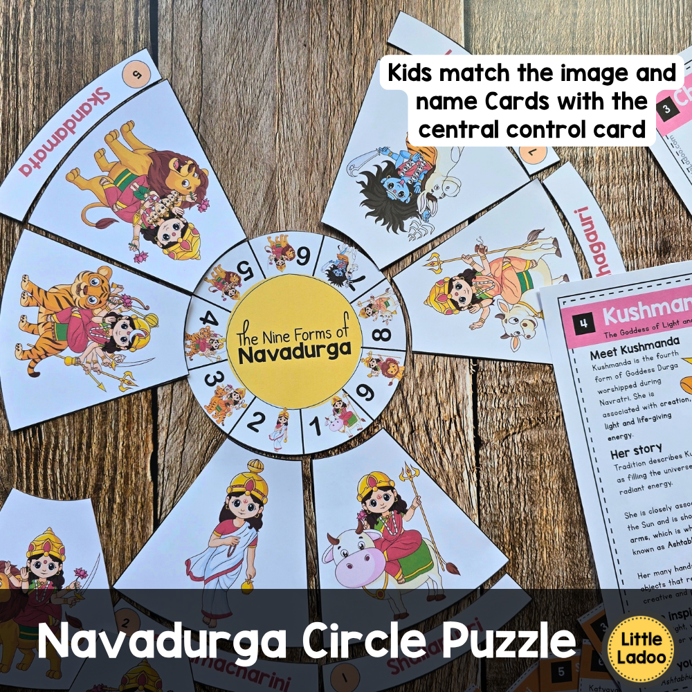 Navadurga Learning Pack Printable for Kids