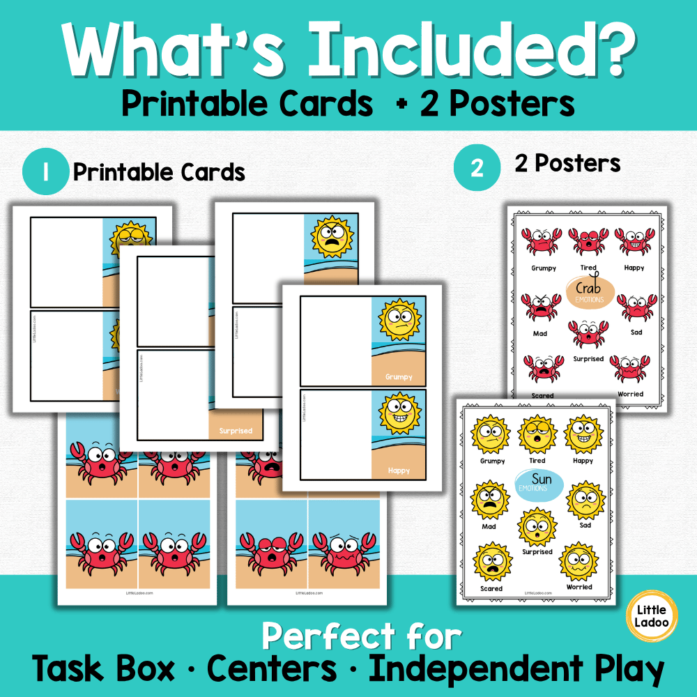 Summer Emotions Matching Cards