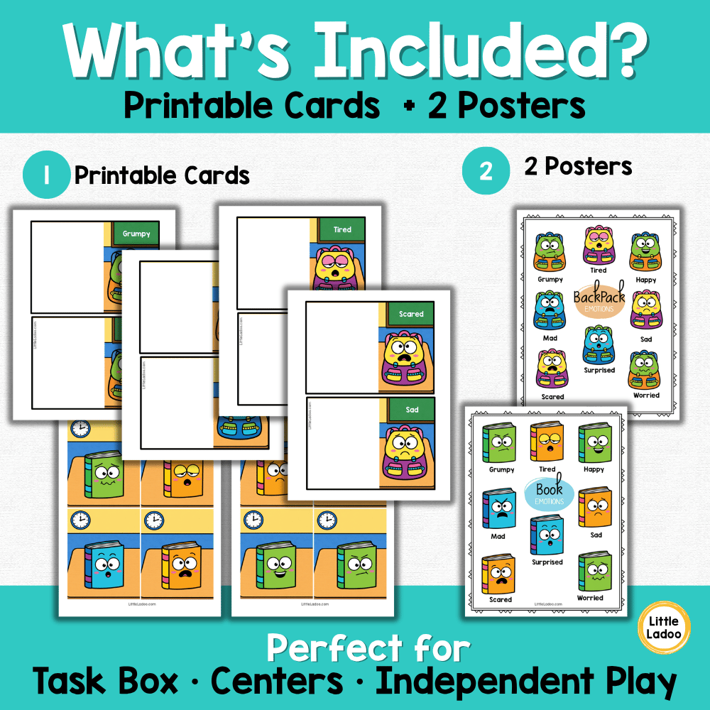 School Emotions Matching Activity 1