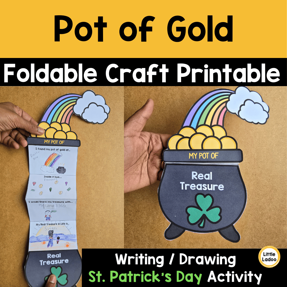Pot of Gold Craft | St. Patrick's Day Writing & Drawing Foldable