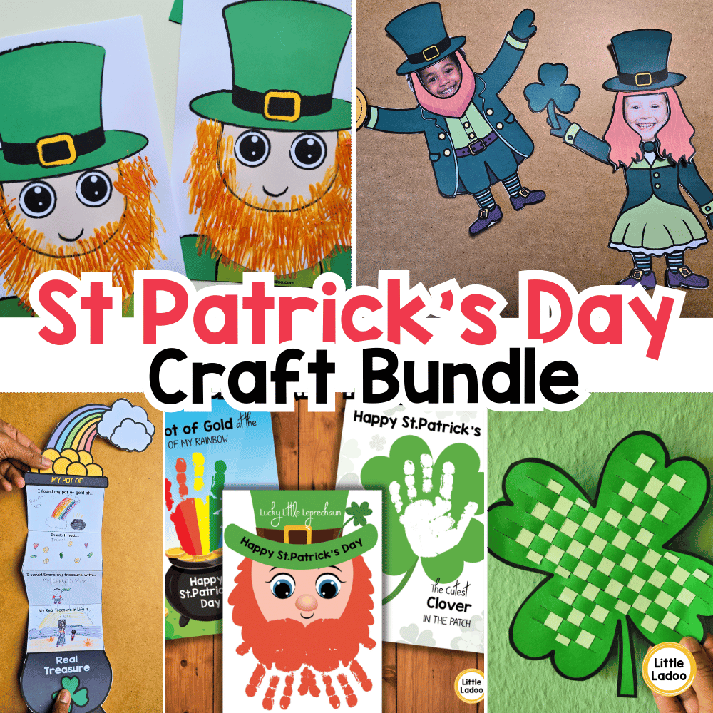St Patrick's Day Craft Bundle | Leprechaun, Pot of Gold and Shamrock Crafts