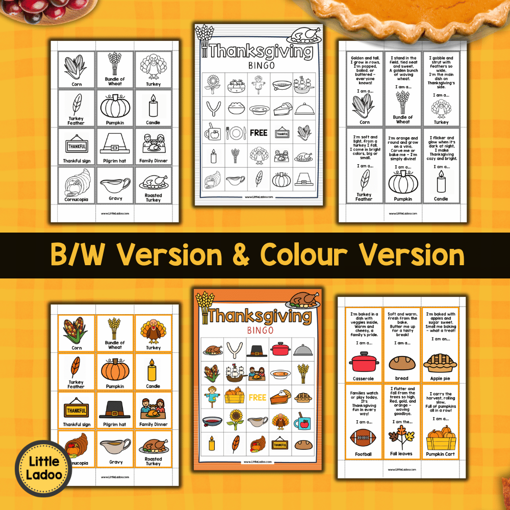 Thanksgiving Bingo Printable