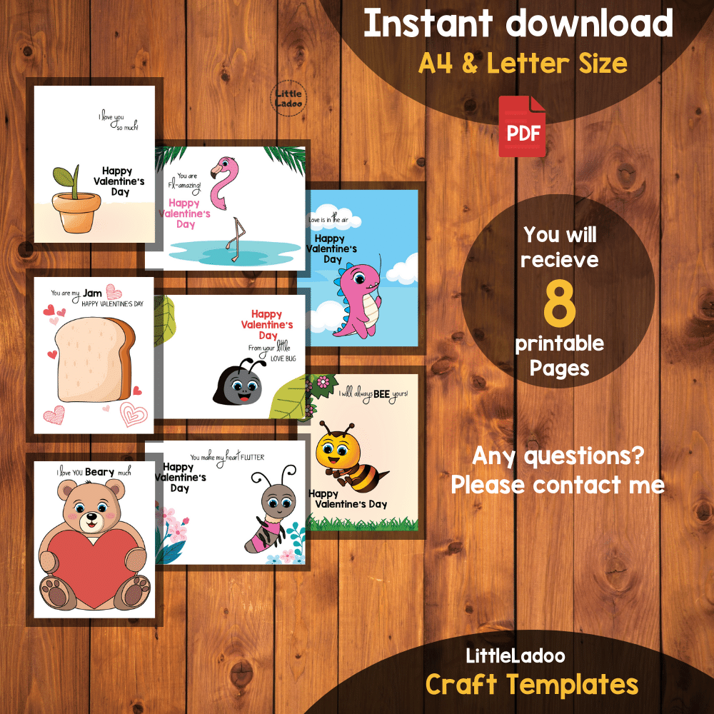 Valentine's Day Handprint Art Template