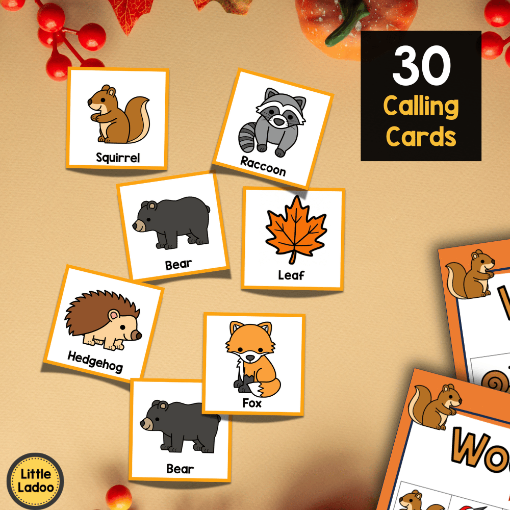 Woodland Bingo Printable