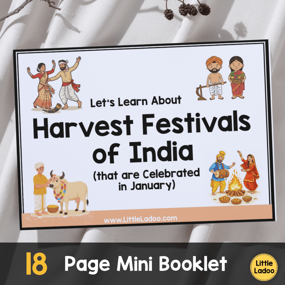 Harvest Festivals of India Mini Booklet Printable
