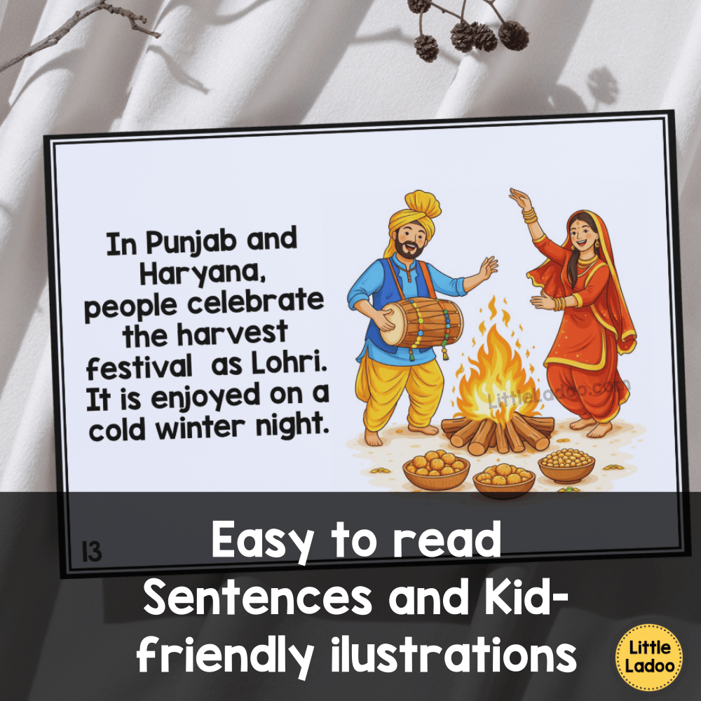Harvest Festivals of India Mini Booklet Printable