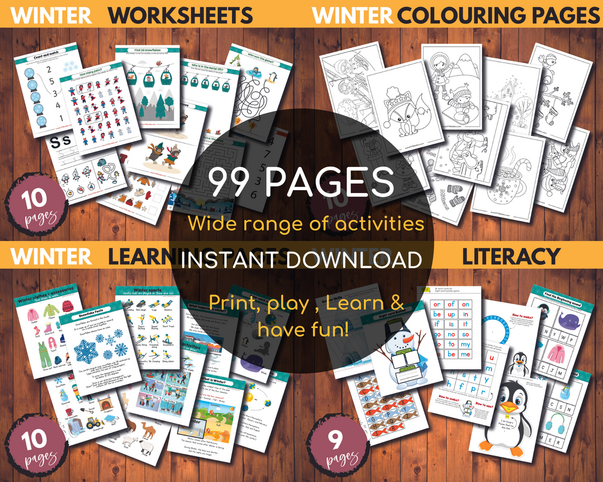 Winter Activity Pack {99 Pages}