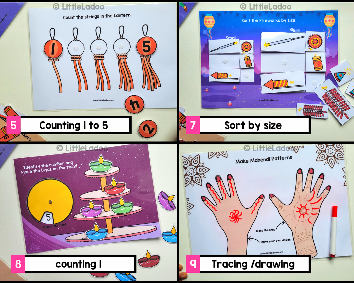 Diwali Busy Book {11 Activities }