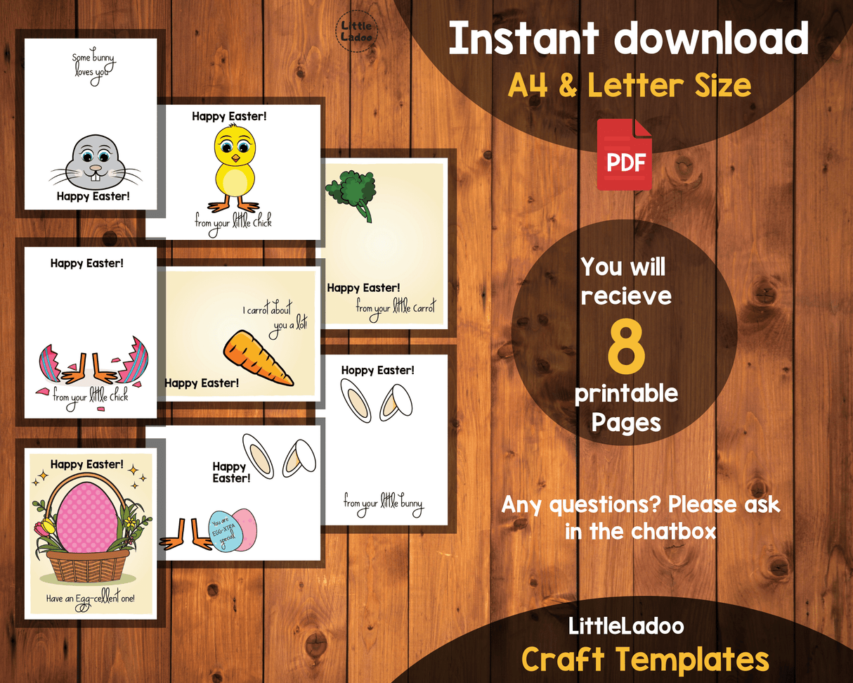 Easter Handprint Art Printable {8 Designs}