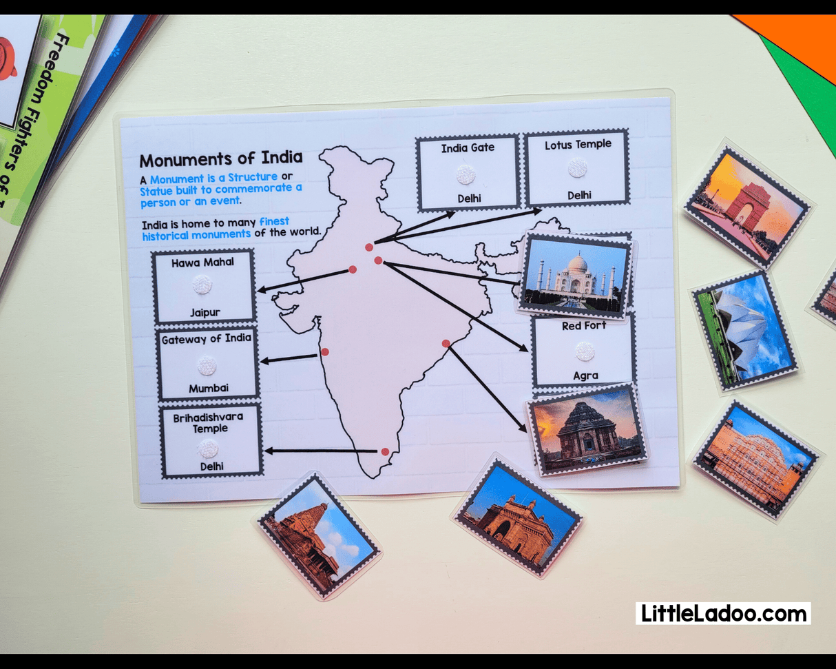 India Busy book { 11 Activities }