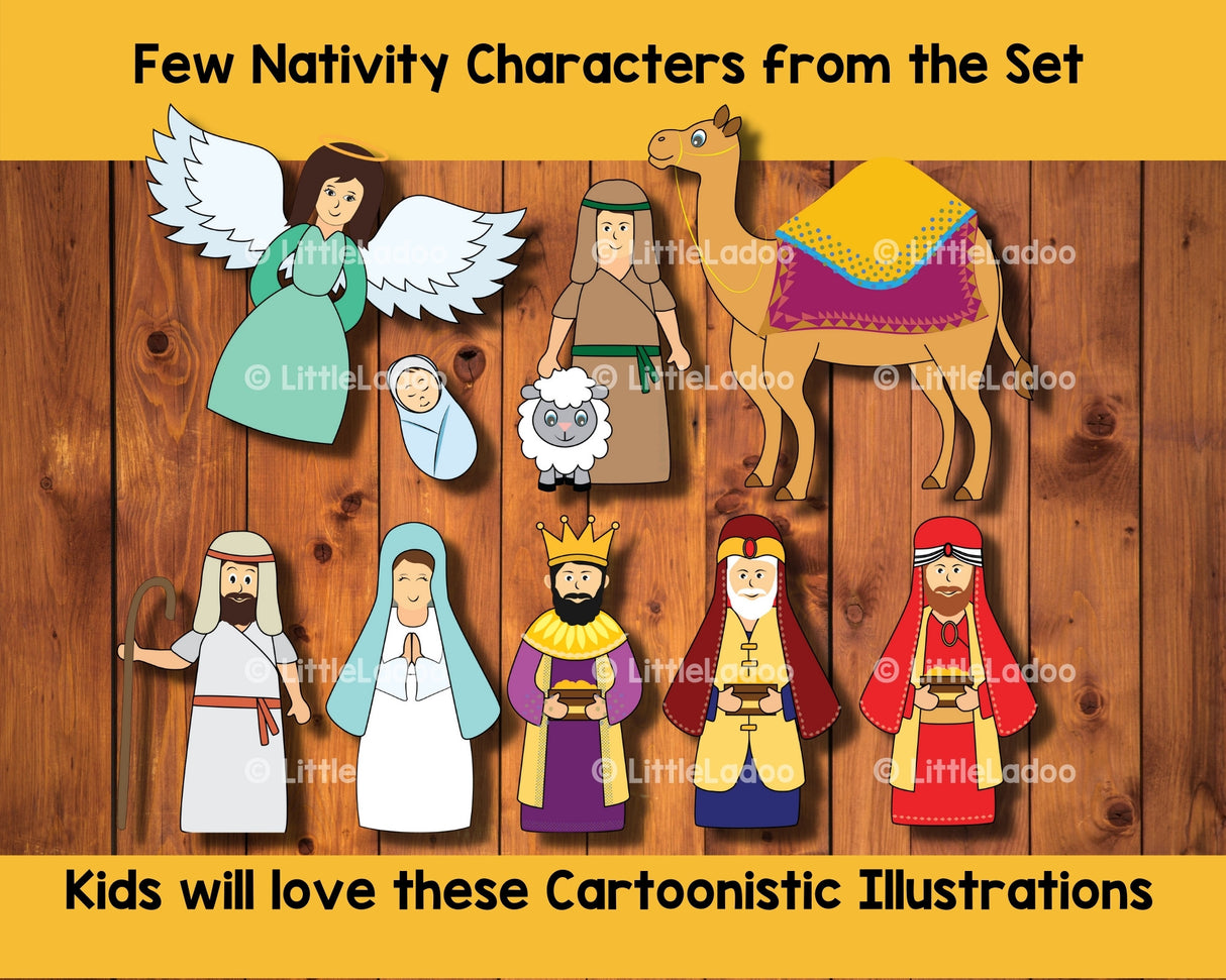 Printable Nativity Scene for Kids