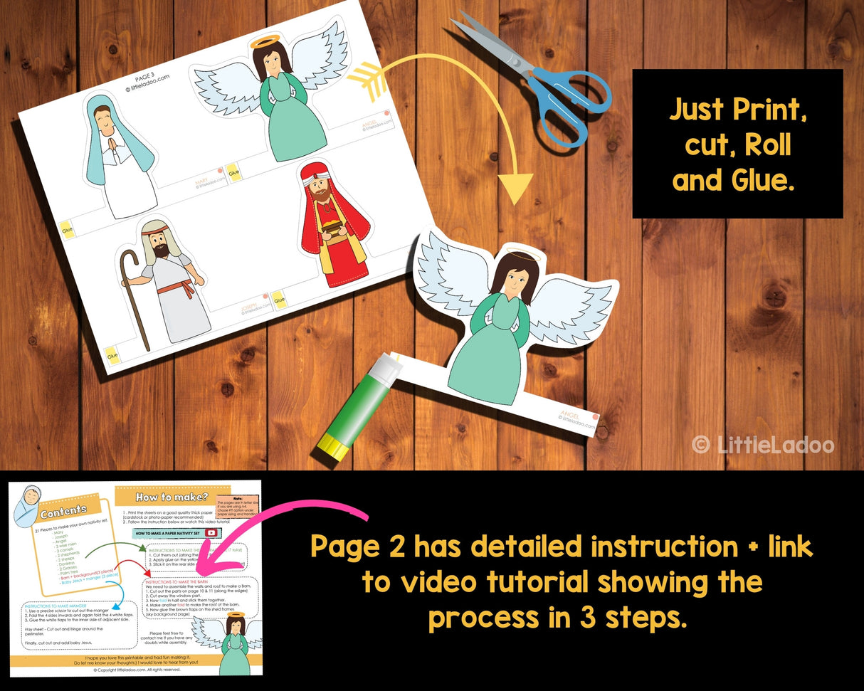 Printable Nativity Scene for Kids