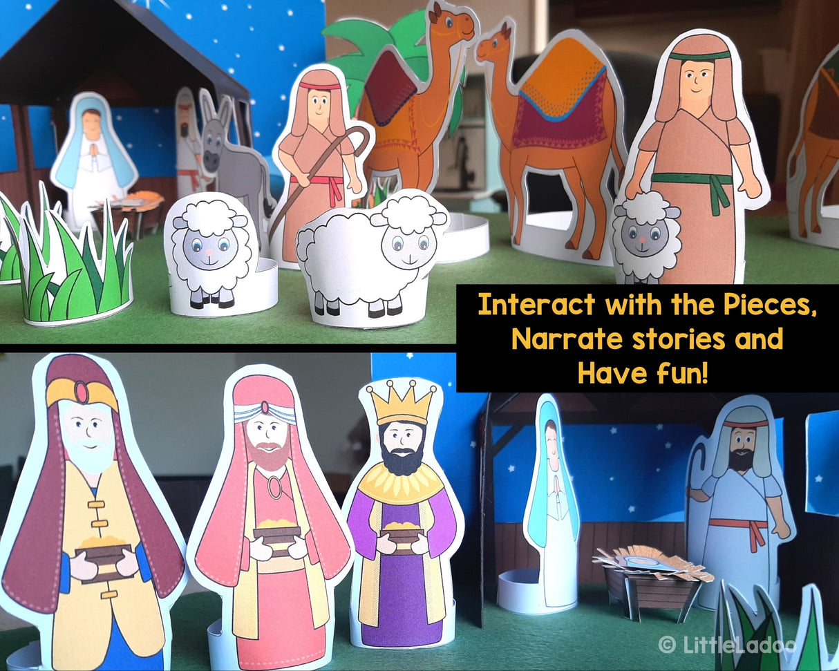 Printable Nativity Scene for Kids