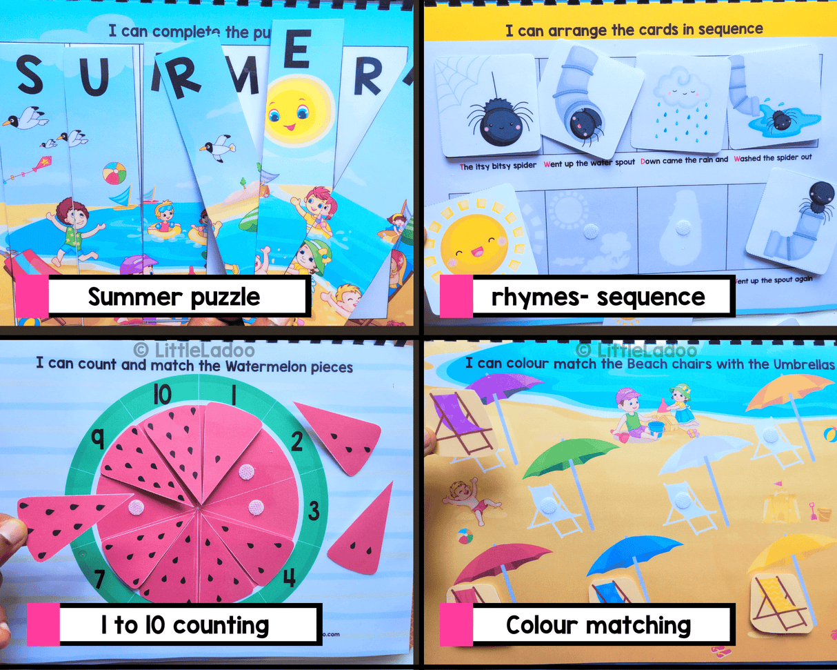 Summer Busy Book Printable {11 Activities}