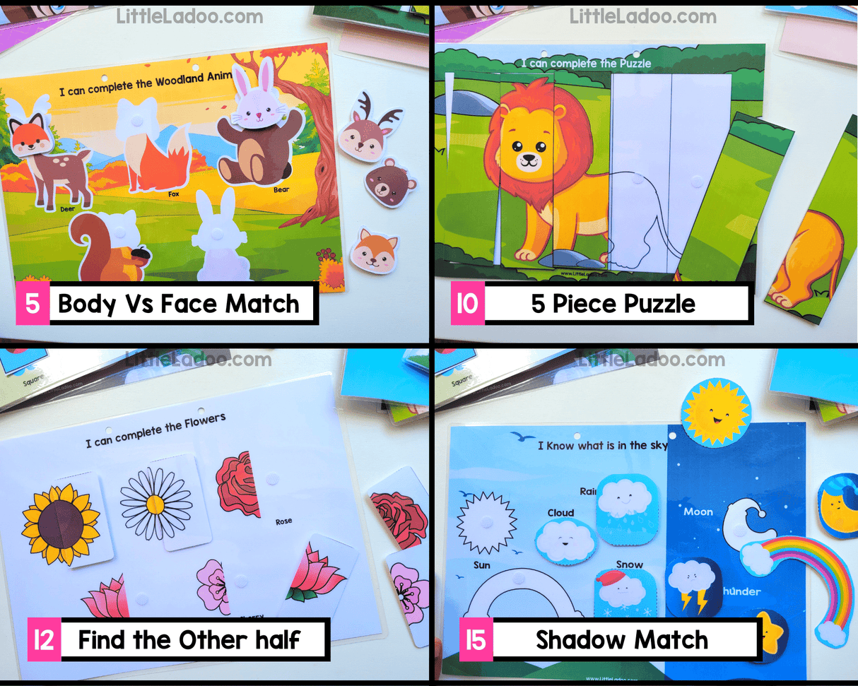 Toddler Busy Book {15 Activities}