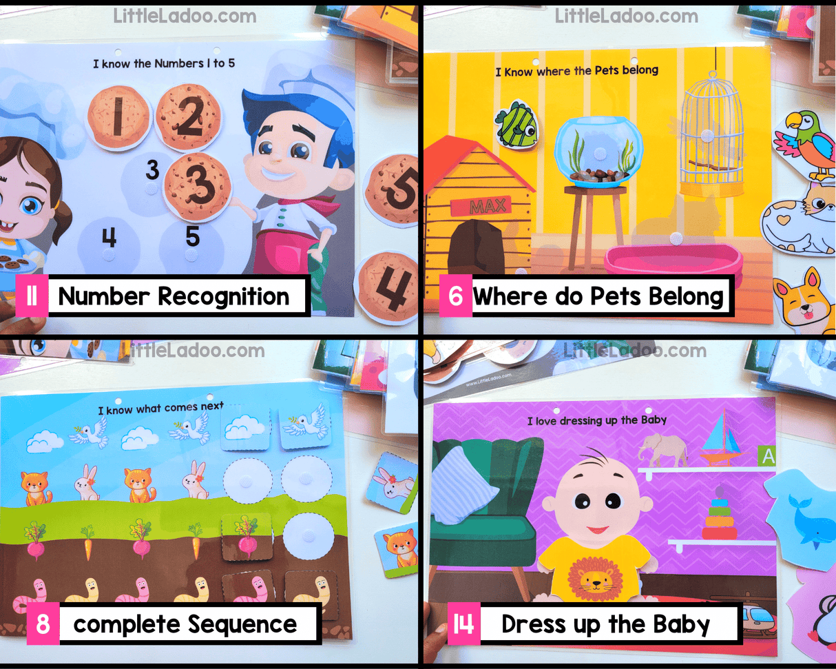 Toddler Busy Book {15 Activities}