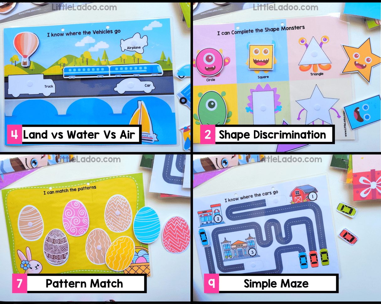 Toddler Busy Book {15 Activities}