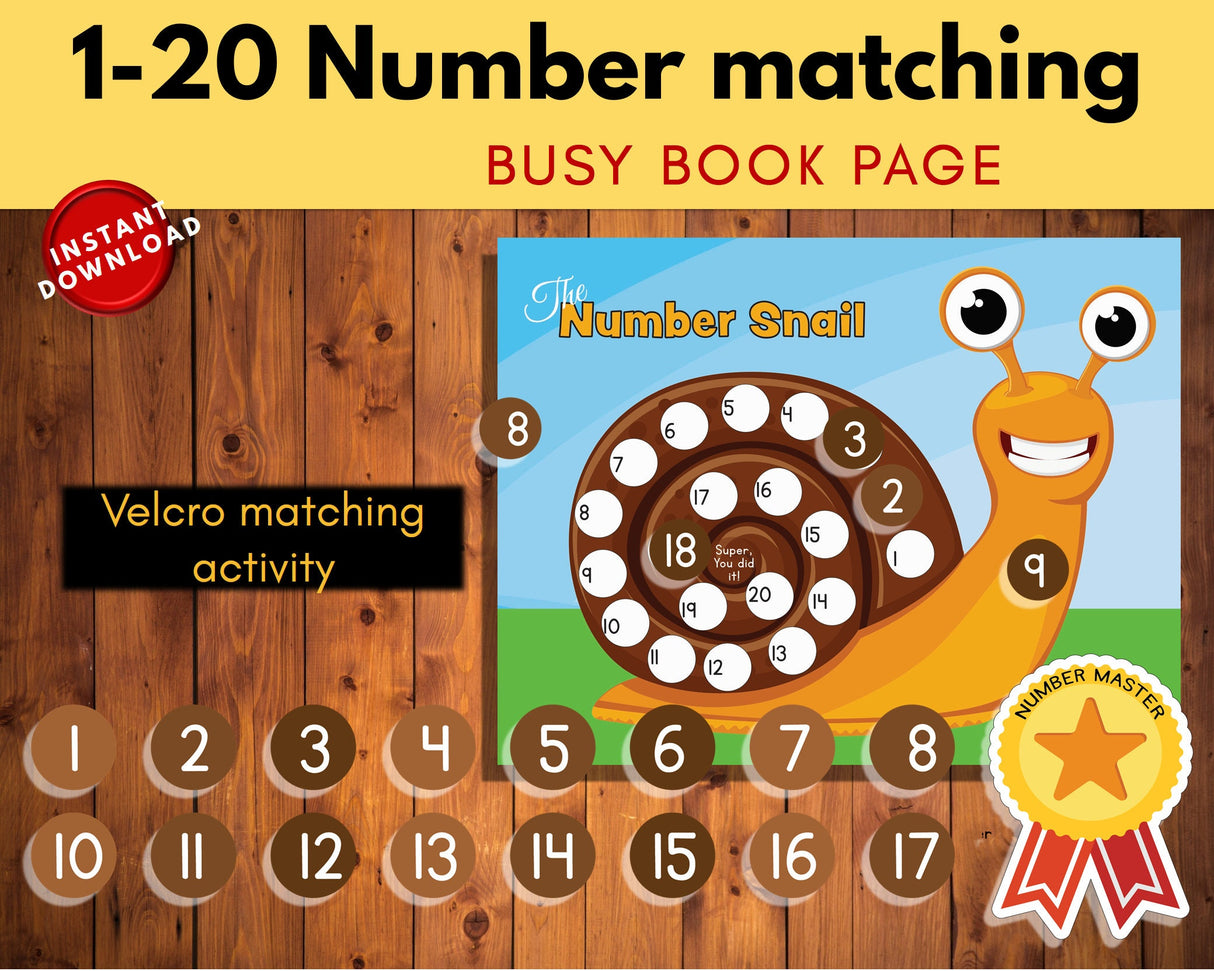 Snail Number Matching Game