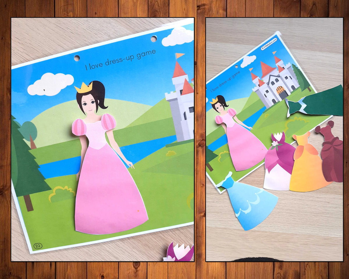 Dress up the Princess Printable (Activity Page + 6 Costumes) – LittleLadoo